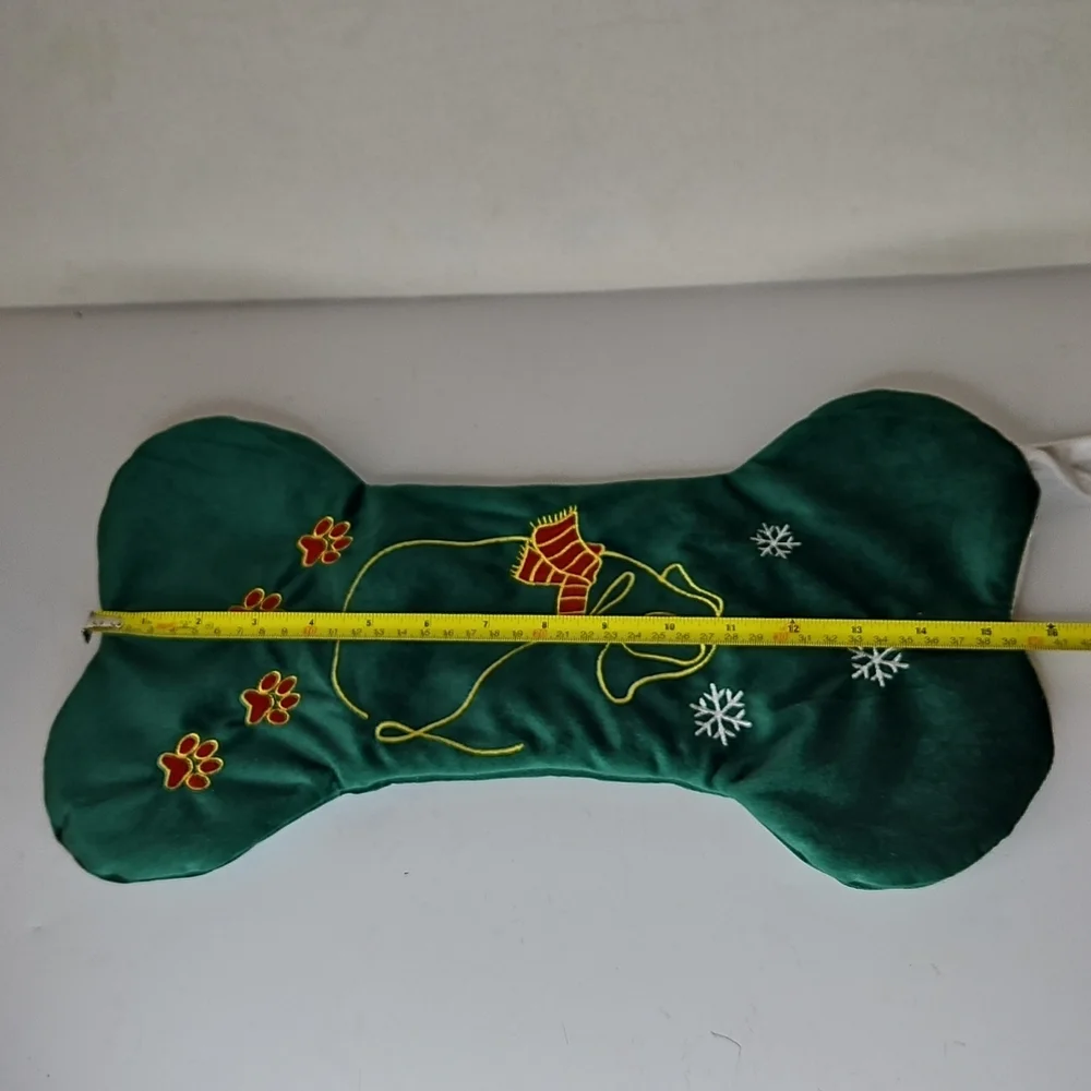 Green Dog Bone Shaped Pet Gift Bag